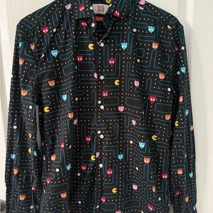 Oppo Suits Pac-Man casual button down - size Men’s XS